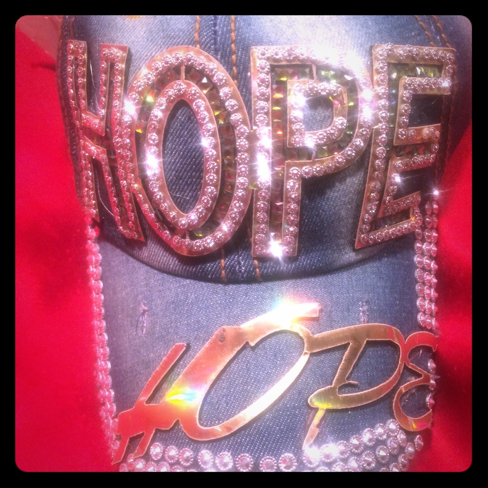 🔥HUGE SALE🔥✨Rhinestone HOPE cap